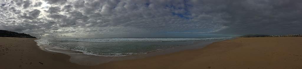 Panoramabild vom Strand in Zahara de los Atunes